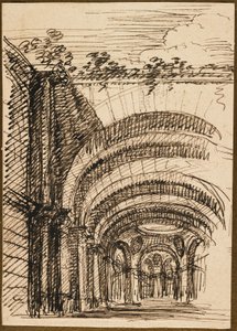Architectonische Fantasie door Giuseppe Valeriani